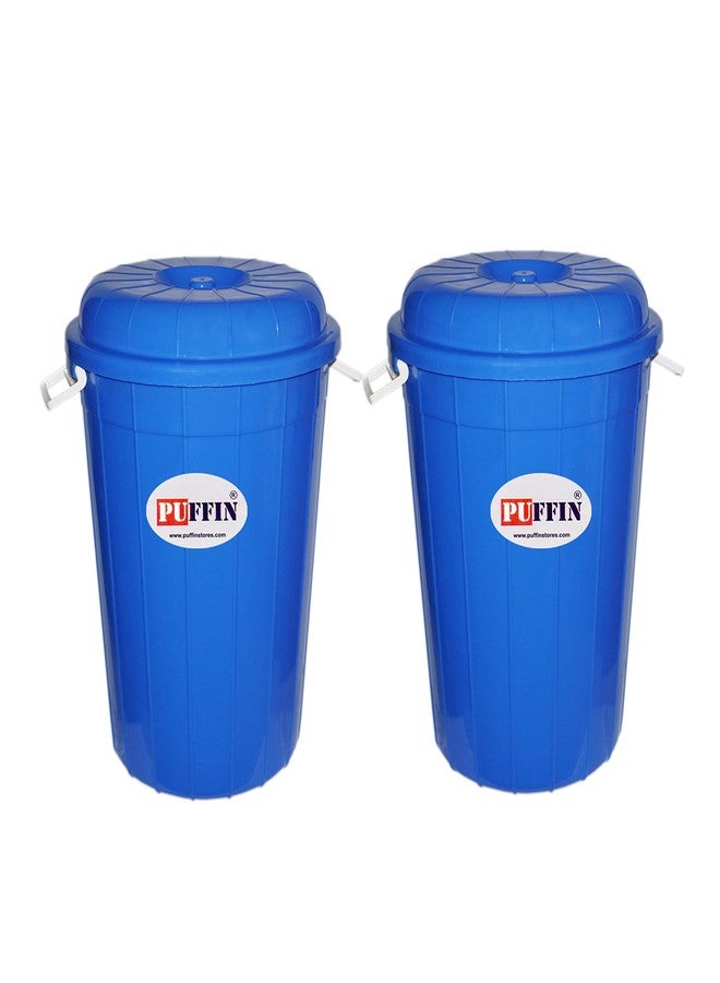 PUFFIN Multipurpose Plastic Storage-Bucket Drum (50ltr pack of 2) green - Image 3