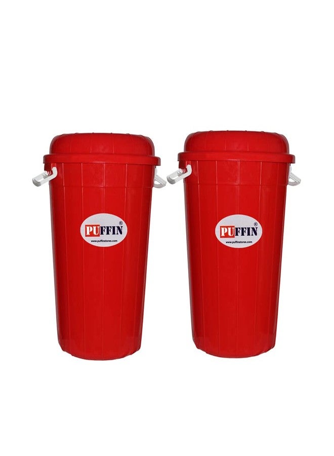 PUFFIN Multipurpose Plastic Storage-Bucket Drum (50ltr pack of 2) green - Image 4