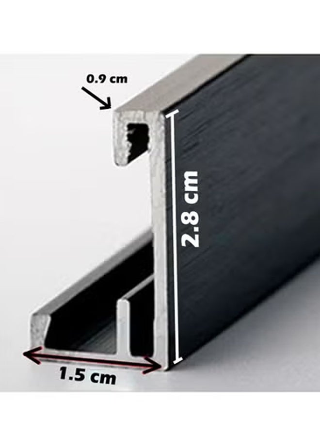 إن كي أكس مرآة كاملة الطول 80 × 180 سم، مرآة أرضية بإطار من سبائك الألومنيوم، مرآة زينة كبيرة قائمة بذاتها لغرفة النوم، مرآة كاملة الجسم مع حامل لغرفة المعيشة وغرفة النوم، لون ذهبي وردي - Image 4