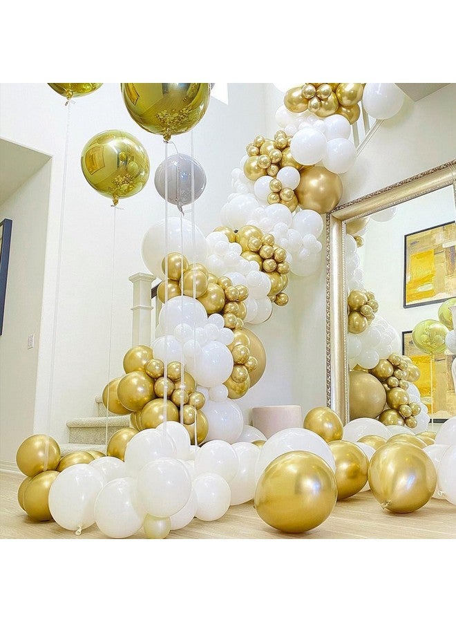 PartyWoo Metallic Gold Balloons 20 pcs 18 Inch Large Big Jumbo Giant Chrome Gold Latex Helium Balloons for Graduation Baby Shower Christmas Wedding New Year Birthday Party Decorations Gold-G101 - Image 3