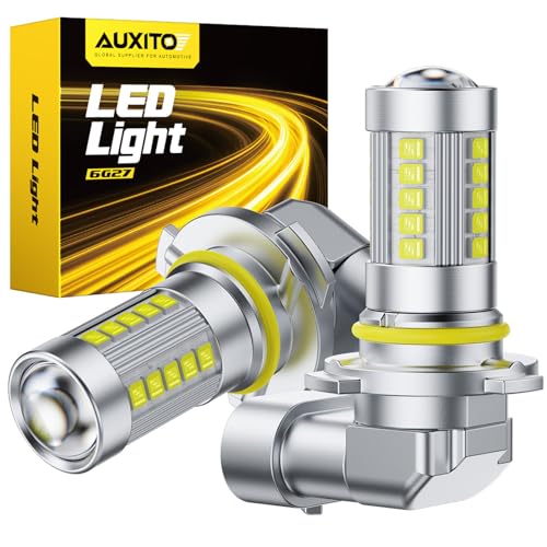 AUXITO 9006 LED Fog Light Bulbs 6500K Cool White Light 11 Mini Size HB4 9006 LED Fog Light Bulbs 360 Full IlluminationPack of 2