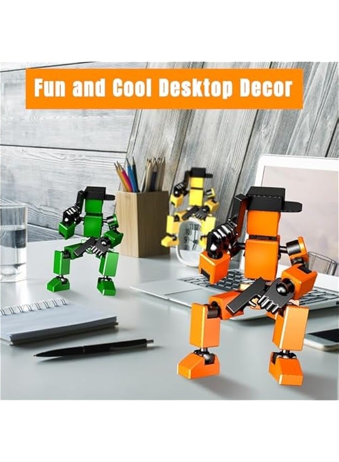Hip Hop T13 Action Figure, 2024 New 3D Printed, Lucky 13 Ru0026B Action Figure,Multi-Joint Movable Robot, PVC Model Full Body Mobile Robot Desktop Decoration Action Figure - Image 5