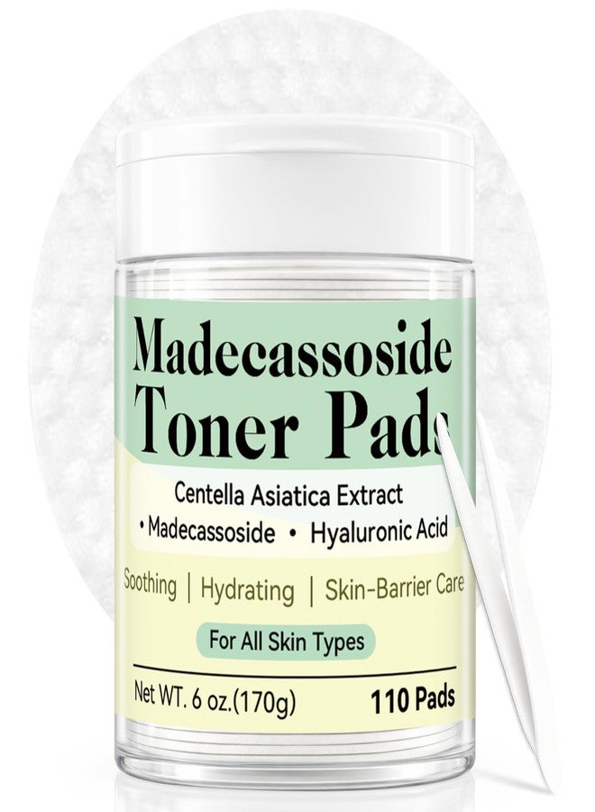 HORSEFISH TOOL Madecassoside Toner Pads, Facial Exfoliating Pads, Redness Reducing Skin Care, Hydrating Pore Care, Toner Pads for Acne Prone, Oily, Clogged Skin, Non Comedogenic, Ideal for All Skin, 110 Pads - Image 1