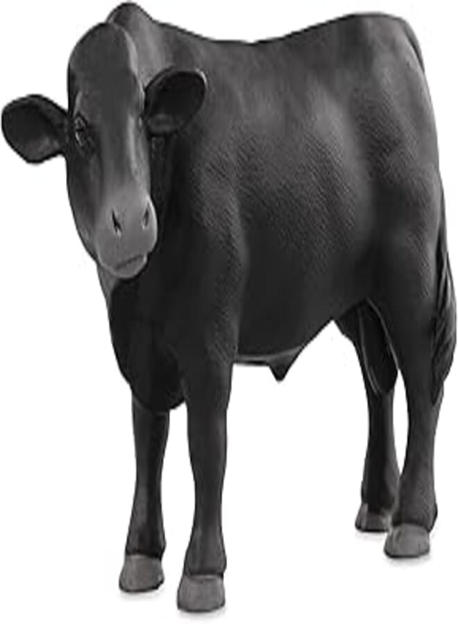 Terra Angus Bull Figurine With Life-Like Features And Exquisite Coloring