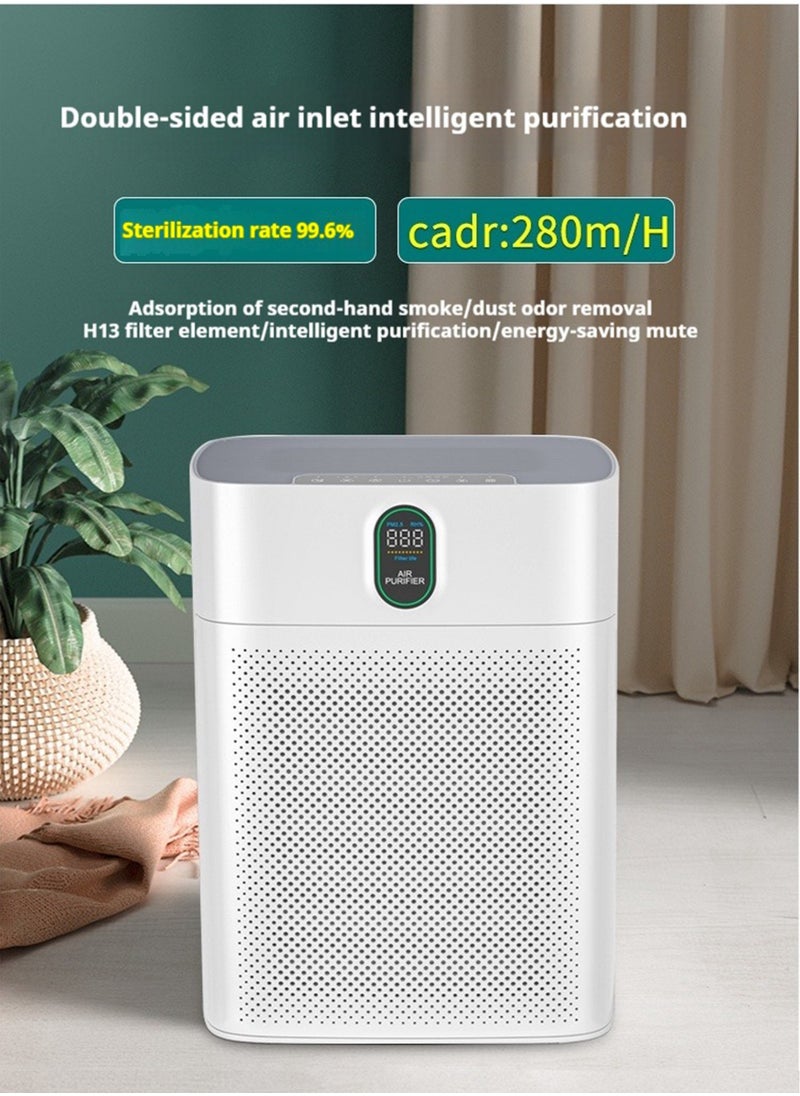 Elysium - Air Purifiers For Home With PM 2.5 Display Air Quality Sensor, True HEPA H13 Filter For Dust, Remove 99.6% Of Pet Hair With Double-sided Air Inlet,24dB Quiet Operation - Image 1