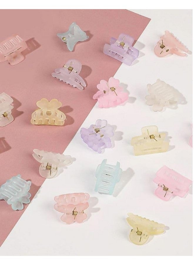 QUILBOOL Multi Claw Clips, Hair Claw Clips For Women & Girls, 2.2 Inch Small Hair Clips, Medium Rectangle Claw Hair Clip, Matte Banana Jaw Clips For Thin Half Hair Pack Of 8 (Multicolour) - Image 3