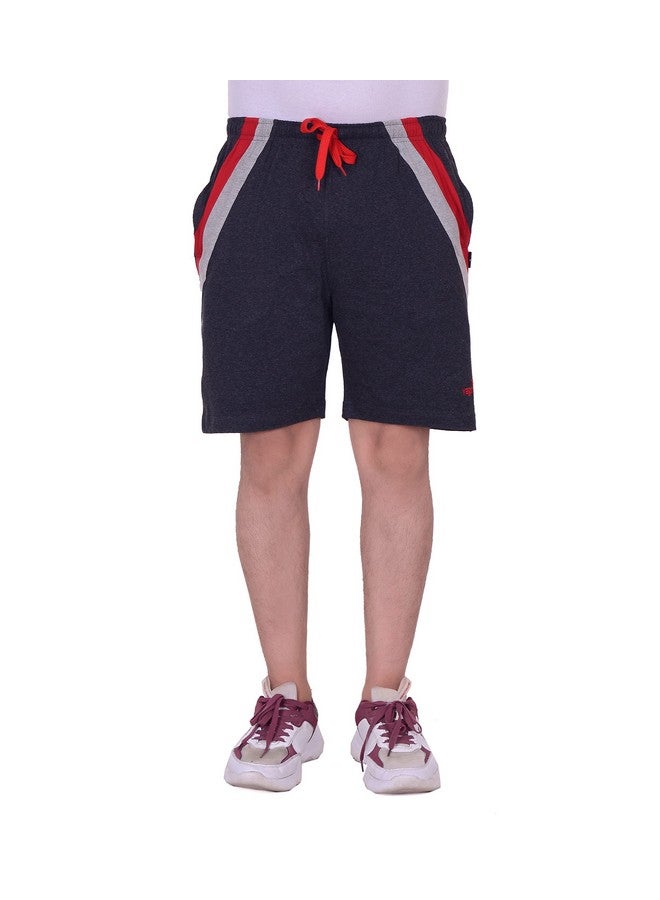 Vego VEGO Men's Regular Shorts (MS-6060-CHARCOL-40_Charcoal_3XL) - Image 2