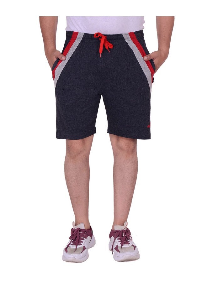 Vego VEGO Men's Regular Shorts (MS-6060-CHARCOL-40_Charcoal_3XL) - Image 1