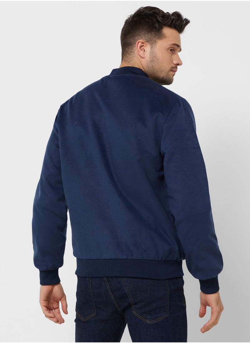 Seventy Five - Tweed Baseball Jacket - Image 1