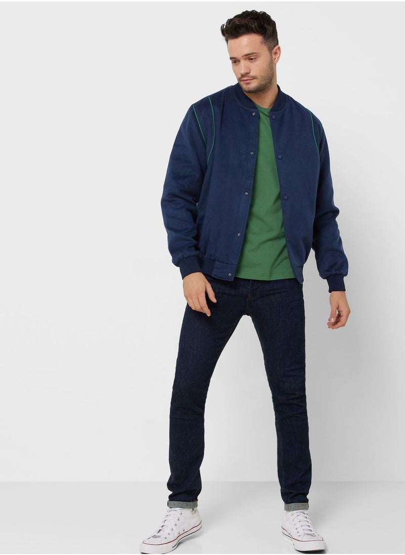 Seventy Five - Tweed Baseball Jacket - Image 1
