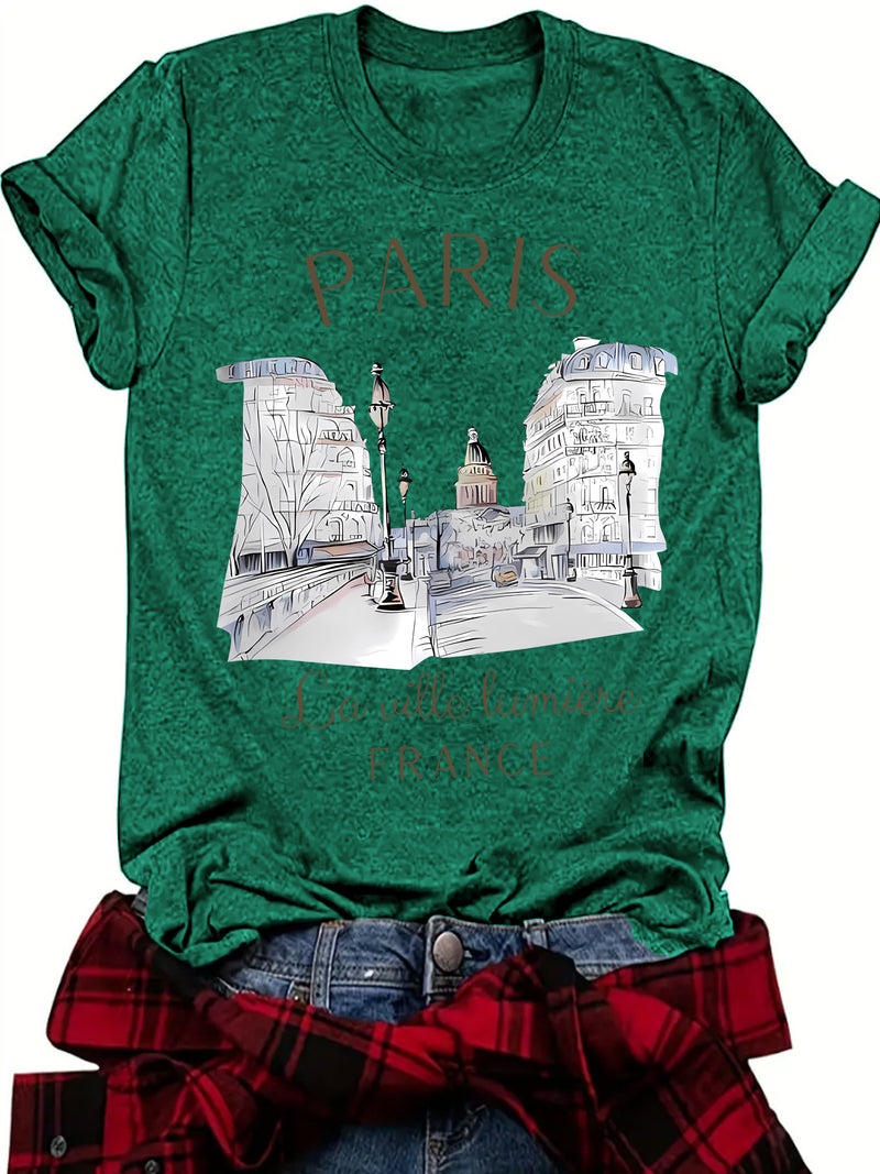 Summer Women'S Pattern Round Neck Short Sleeve Casual Fashion Explosion T-Shirt - Image 1