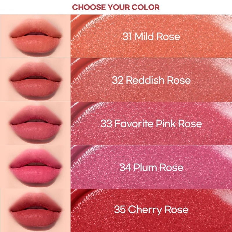 Peripera Ink Airy Velvet Lip Tint | High-Pigmentation, Lightweight, Soft, Moisturizing (033 FAVORITE PINK ROSE) - Image 2
