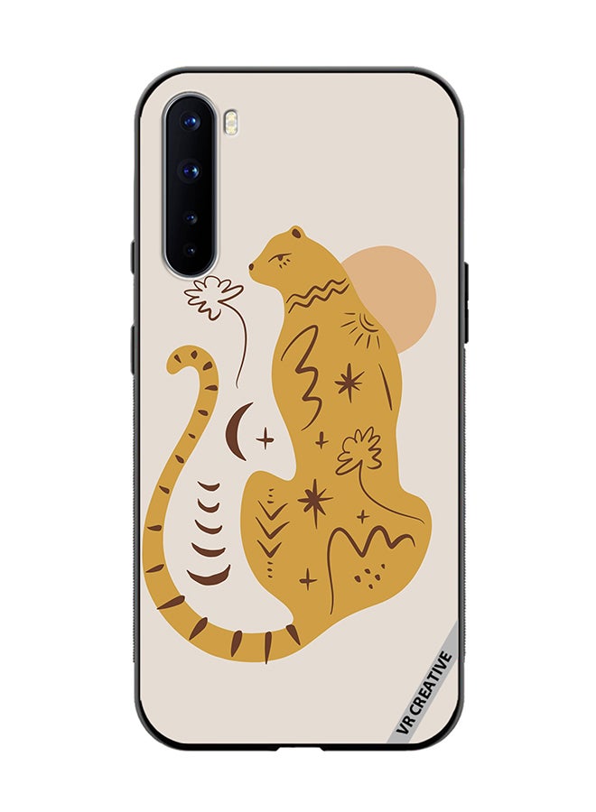 VR CREATIVE Protective Case Cover For OnePlus Nord Boho Cute Leopard Animal Design Multicolour - Image 1