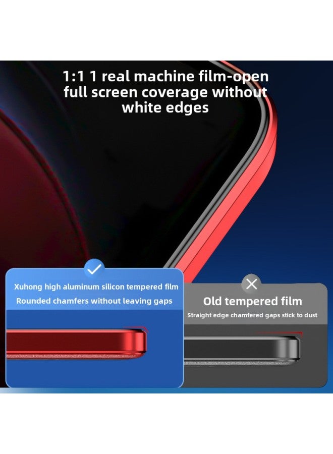For VIVO IQOO Z9 Tempered Film 12 HD 11 Mobile Phone X200 Mini Full Screen Y28 Glass Protection-Color:(2.5D Large Arc Reinforced Electroplating Anti-fingerprint) Full Screen Black-Size:V29E - Image 3