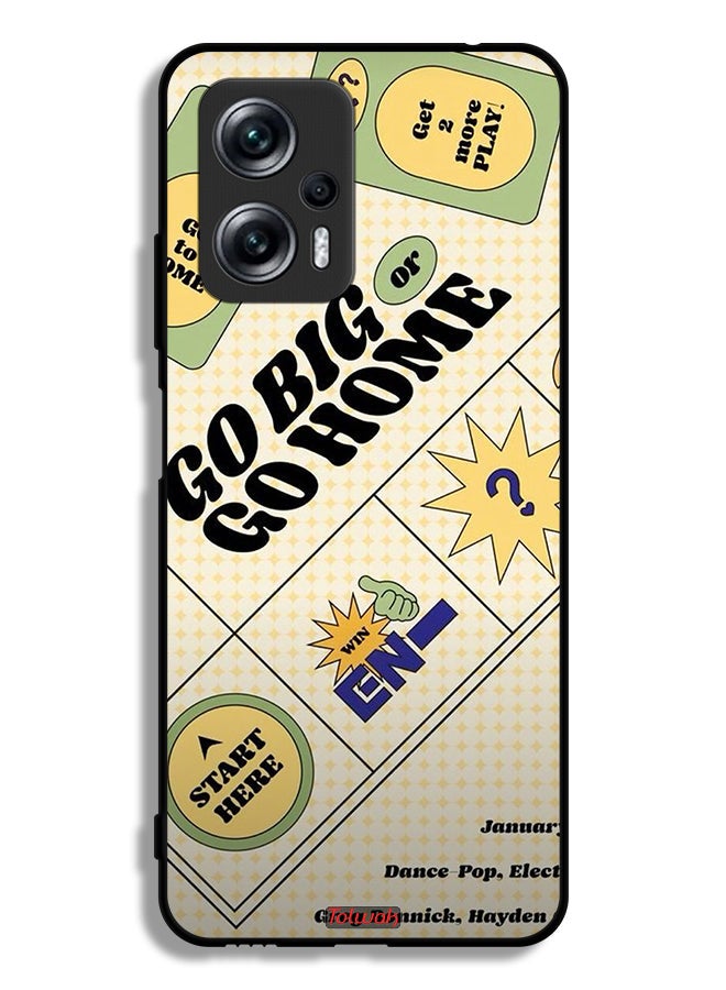 Tolwak Xiaomi Redmi Note 11T Pro Plus 5G Protective Case Cover Go Big Or Go Home - Image 2