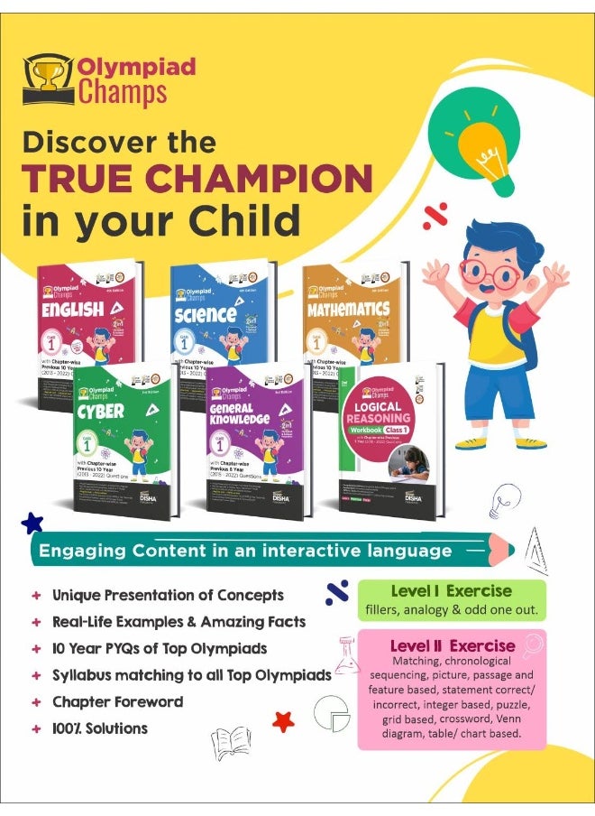 Disha Publication Class 1 Olympiad Champs Combo Science, Mathematics  - Image 2
