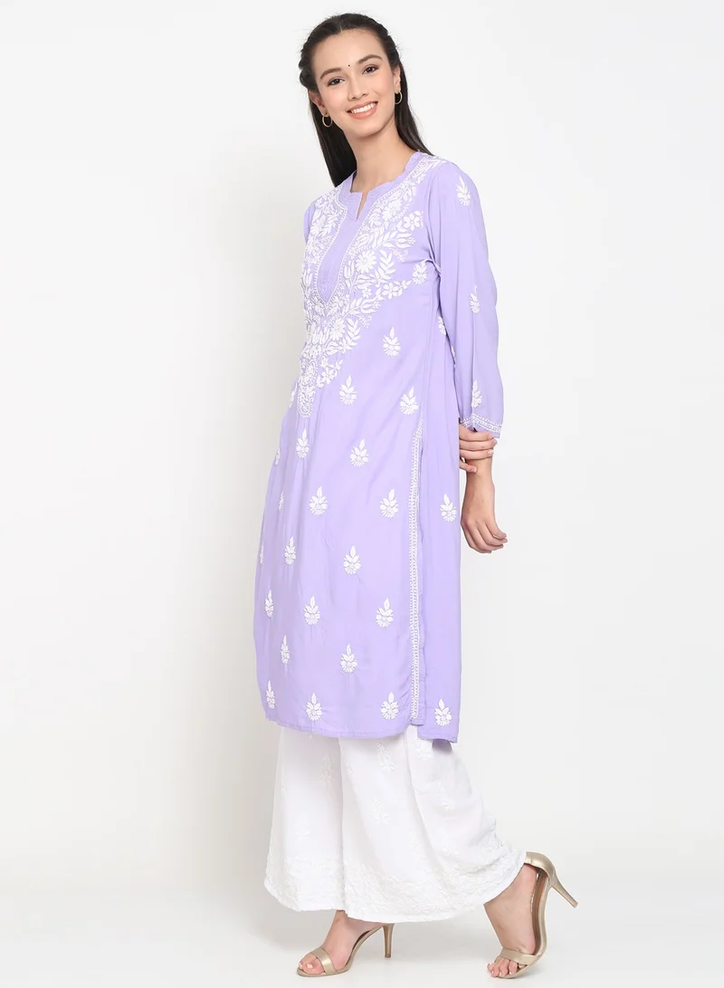 الايا كورتا رايون شيكانكاري مطرزة يدويًا للنساء-AL3451