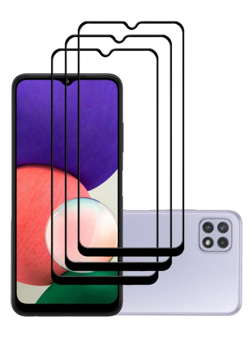 ACLIX 3 Pieces Antistatic ESD Dustproof Premium Quality High Definition Tempered Glass Screen Protector Designed For Samsung Galaxy A22 5G - Image 1