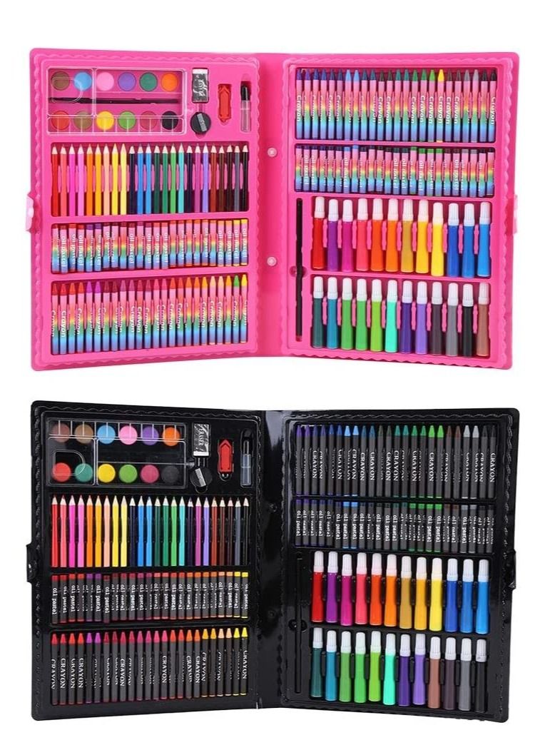 PAMEER 168 Pieces Kids Art Kit, Art Set, Drawing Box has Watercolors Markers Crayons Color Pencils Oil Pastels Glue Portable Drawing Set makes Great Gift for Artists - Image 3
