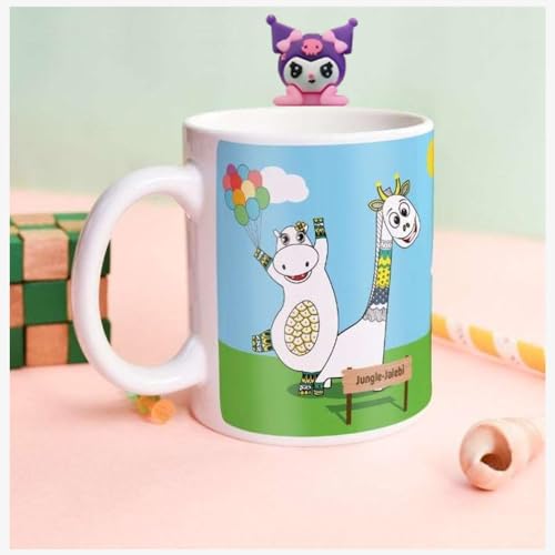 MeeTo Kuromi Peeking Character Sticker & Mini Figure Set Cute Cartoon Wall & Laptop Decor |Anime-Style Peek Stickers for Laptops, Monitors, Mirrors, Picture Frames, Doors & More [Pack of 2] - Image 2