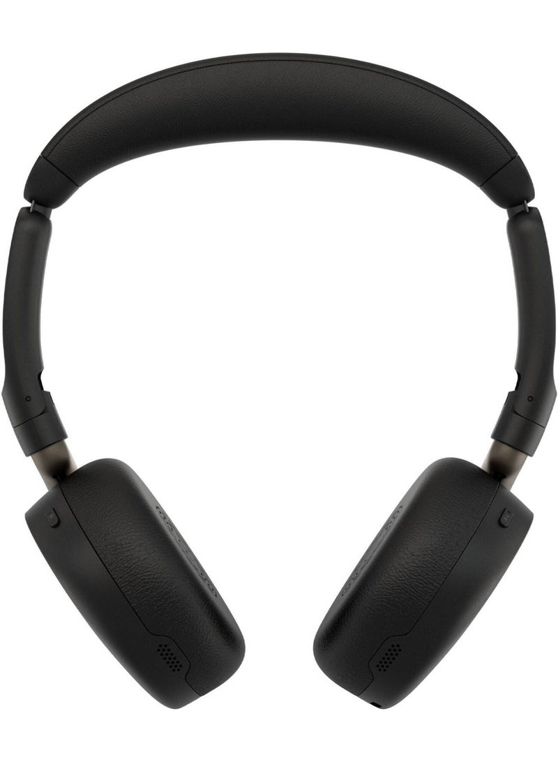 Jabra Evolve3 65 Flex Wireless Headset, Microsoft Teams Certified, USB-A with Link 390a Bluetooth Dongle, Adaptive ANC, 6-Mic ClearVoice AI Noise Reduction, Spatial Sound, 28mm Speakers, Bluetooth 5.3, Multipoint, Up to 80 Hours Music, Black | 36699-999-999 - Image 2