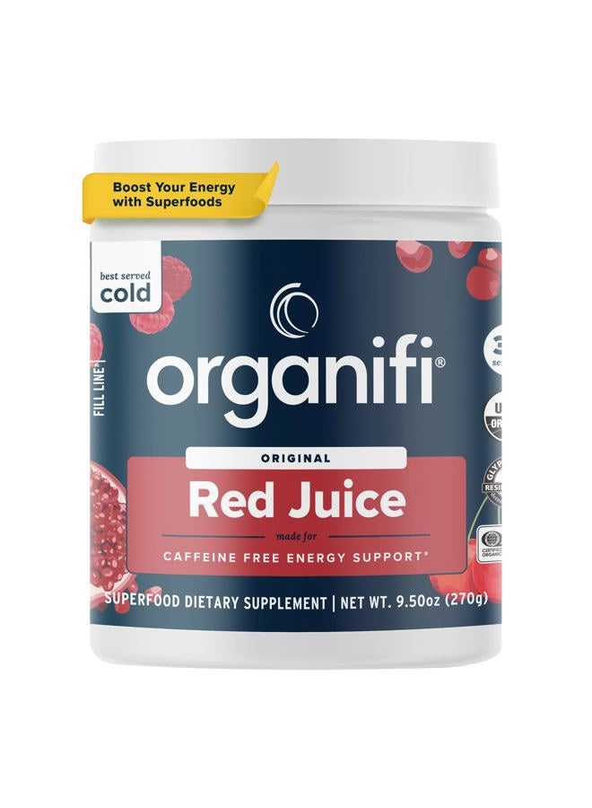 Organifi Organic Superfood Powder - - Red Juice Super Food Supplement - 30 Day Supply - USDA Certified Organic, Boosts Metabolism, and Reverses The Signs Of Ageing - Image 1
