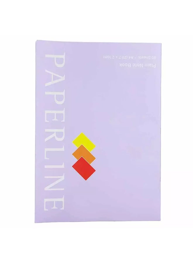 paperline دفتر ورق لاين عادي A4 - بنفسجي فاتح - Image 1