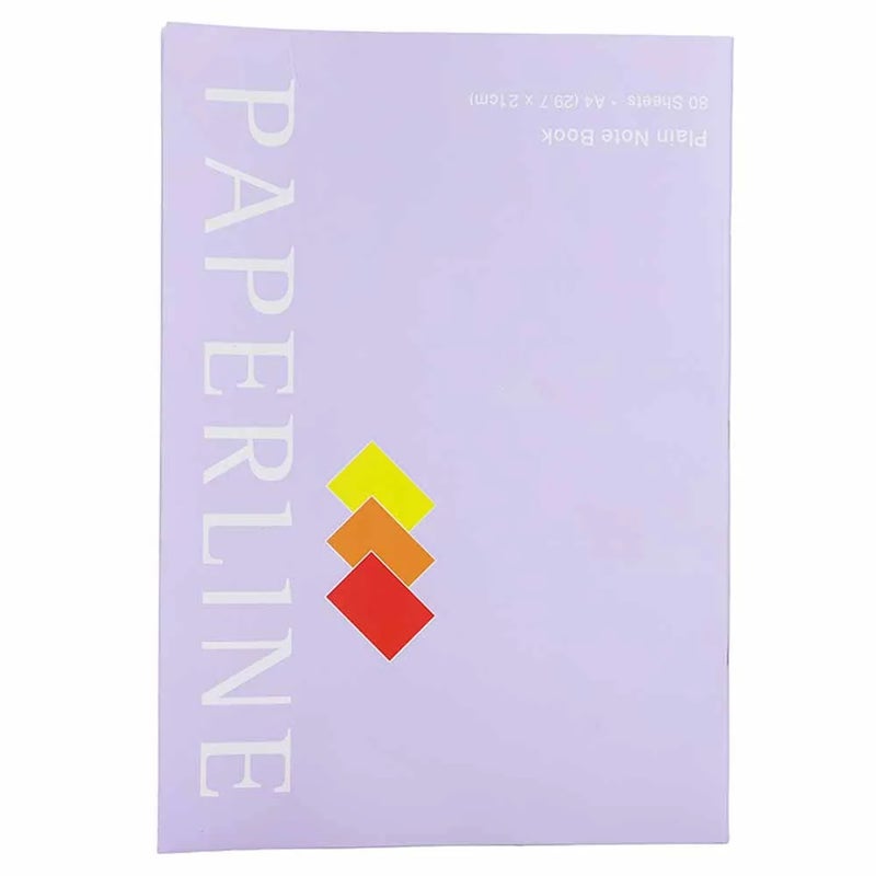 paperline دفتر ورق لاين عادي A4 - بنفسجي فاتح - Image 1