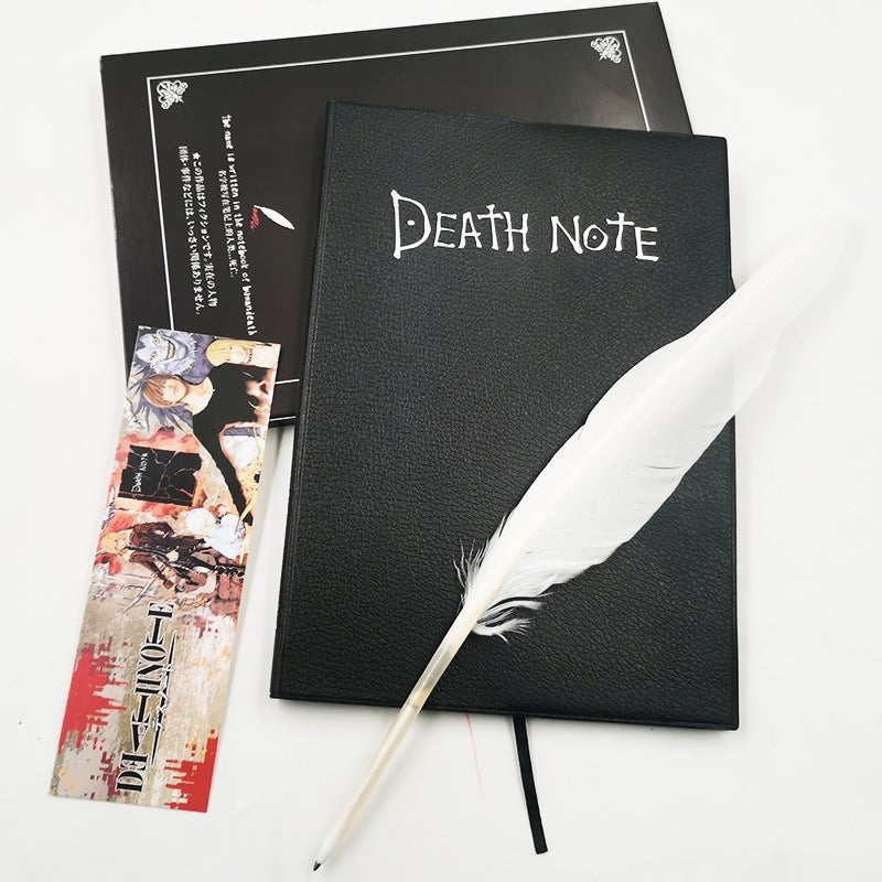 Anime Peripheral Notebook Death Notebook With Feather Pen Deathnote Comic Exhibition Generation Stationery - Image 1