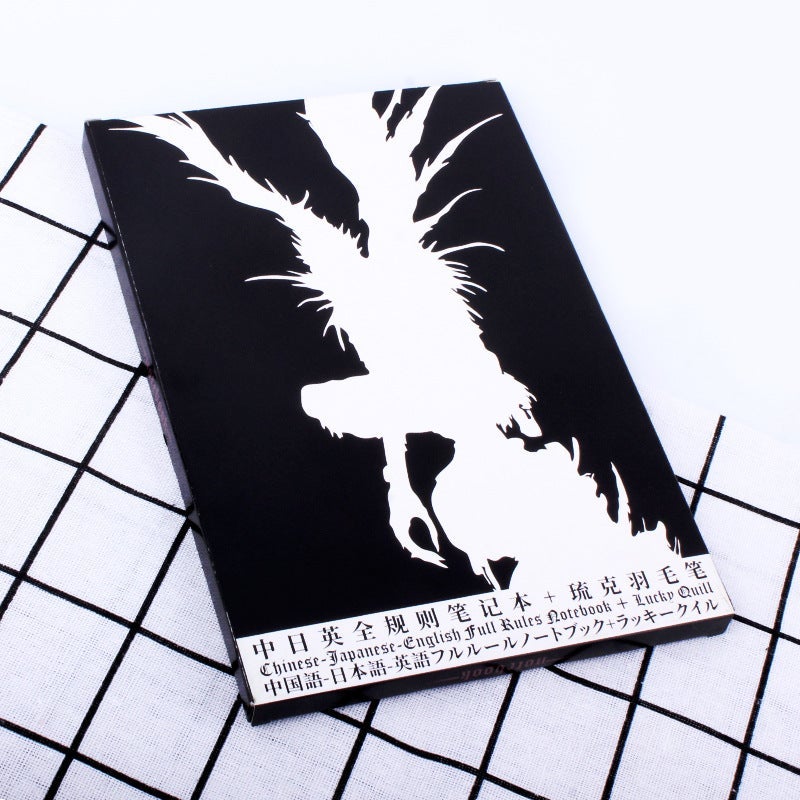 Anime Peripheral Notebook Death Notebook With Feather Pen Deathnote Comic Exhibition Generation Stationery - Image 3