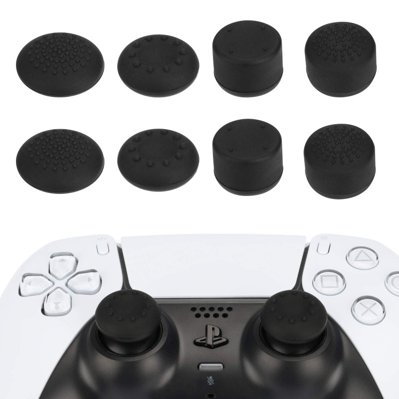 TOMSIN PS5 Controller Thumb Grips, 8 Pcs Thumbstick Joystick Cover Caps for PS5 Dualsense Controller