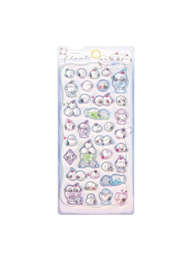 Flash Hot Shimmer Stickers 3d Relief Stickers Solid Children's Cartoon Animal Crystal Phone Case Decorations - Image 1