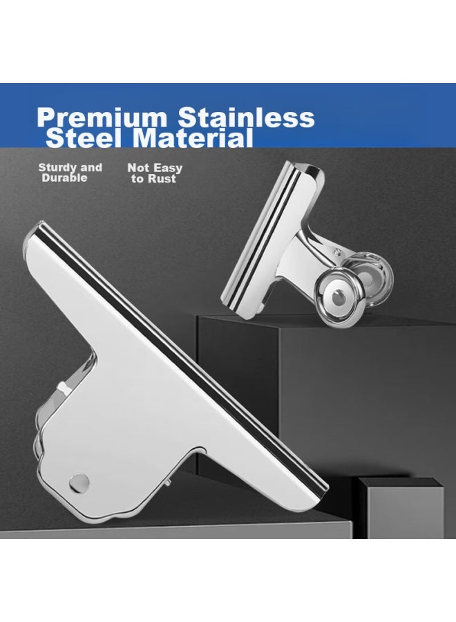 Kingdee 3 Pieces 145mm Iron Bill Clips, Mountain-shaped Doent Clips, Financial Bill Clips, Drawing Board Clips, Metal Bill File Clips, Office Supplies, 3 Pieces/pack - Image 5