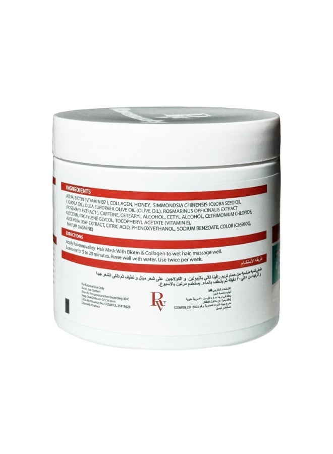 RavennaValley HAIR Mask Biotin & Collagen - 500gm - Image 2