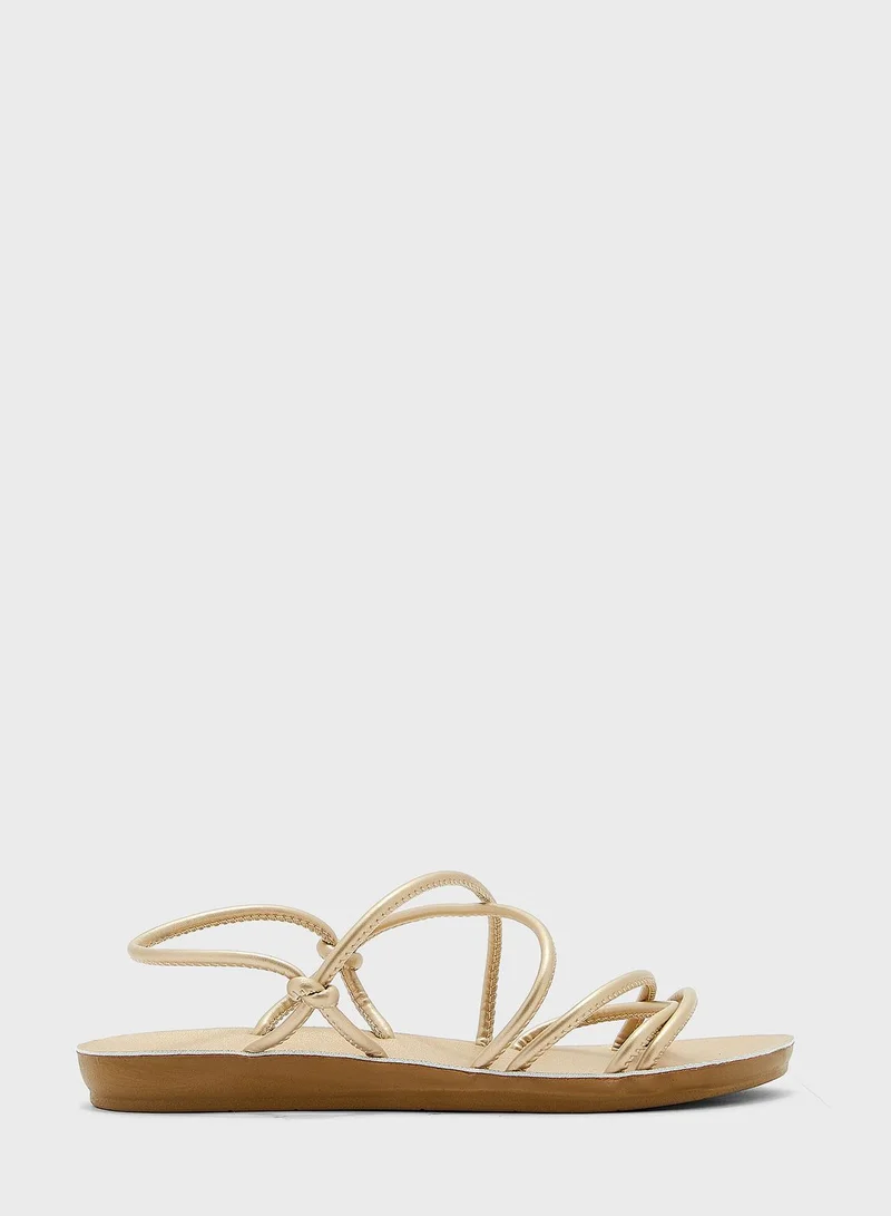 Vincci Ankle Strap Flat Sandals