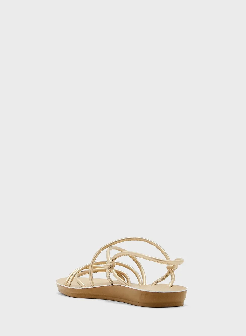 Vincci Ankle Strap Flat Sandals