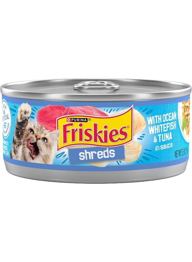 Friskies طعام قطط رطب من بوريانا فريسكيز مع قطع سمك أبيض من المحيط وتونة في صلصة - Image 1