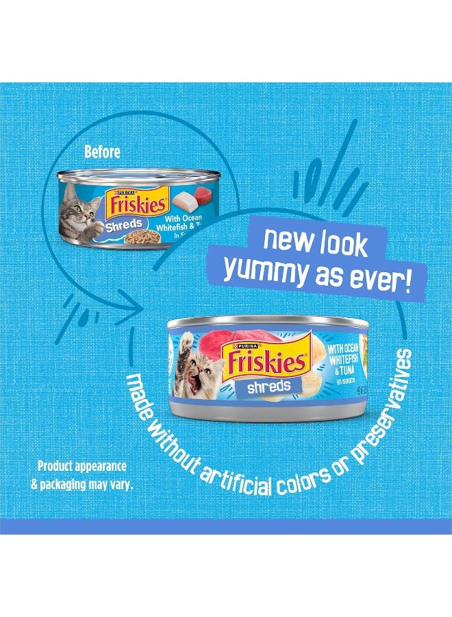 Friskies طعام قطط رطب من بوريانا فريسكيز مع قطع سمك أبيض من المحيط وتونة في صلصة - Image 2