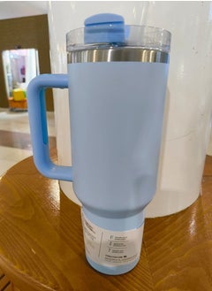 Stanley Olivia Rodrigo H2.0 Flow State Stainless Steel Tumbler with Handle and Straw Lid Insulated Reusable Cup for Water, Coffee, Smoothies & More, Travel Mug, Cupholder Friendly 40 oz Blue  - Image 2
