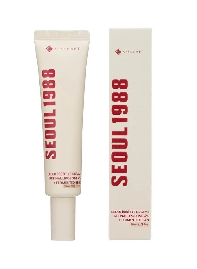 K-SECRET Seoul 1988 Eye Cream Retinal Liposome 4% + Fermented Bean 30ml - Image 1