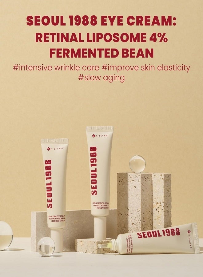 K-SECRET Seoul 1988 Eye Cream Retinal Liposome 4% + Fermented Bean 30ml - Image 5