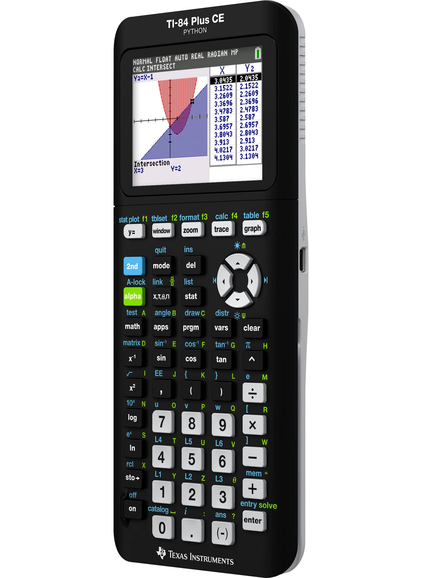 TEXAS INSTRUMENTS Texas Instruments TI-84 Plus CE Color Graphing Calculator, Black  - Image 2