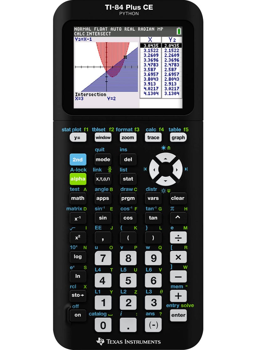 Texas Instruments TI-84 Plus CE Color Graphing Calculator, Black