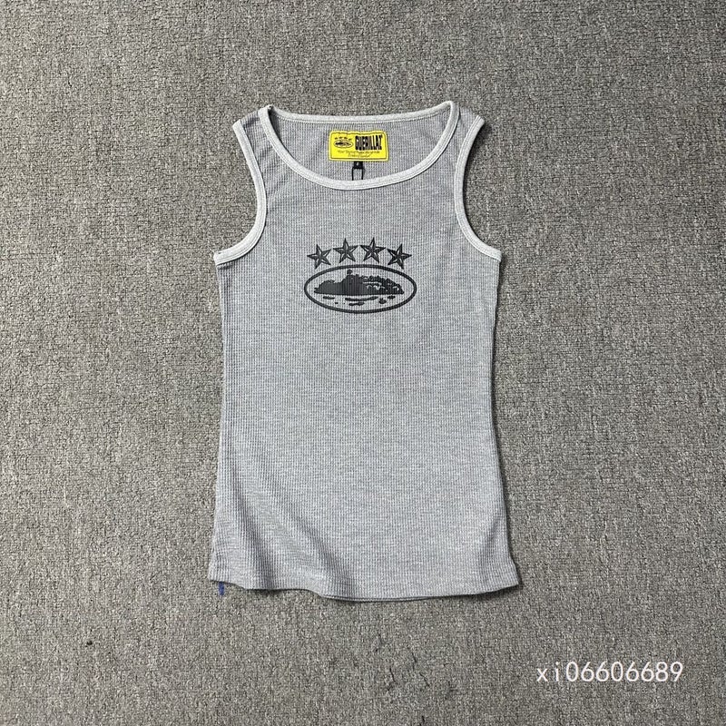 Corteiz Alcatraz Basic Printed Vest Street Fashion Sports Casual Tops For Men And Women - Image 2