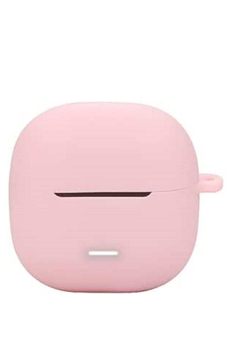 جراب متوافق مع سماعات شاومي ريدمي بودز 6 لايت، مصنوع من مادة TPU الناعمة، مقاوم للخدش، مناسب لسماعات البلوتوث، متوافق مع شاومي ريدمي بودز 6 لايت. وردي