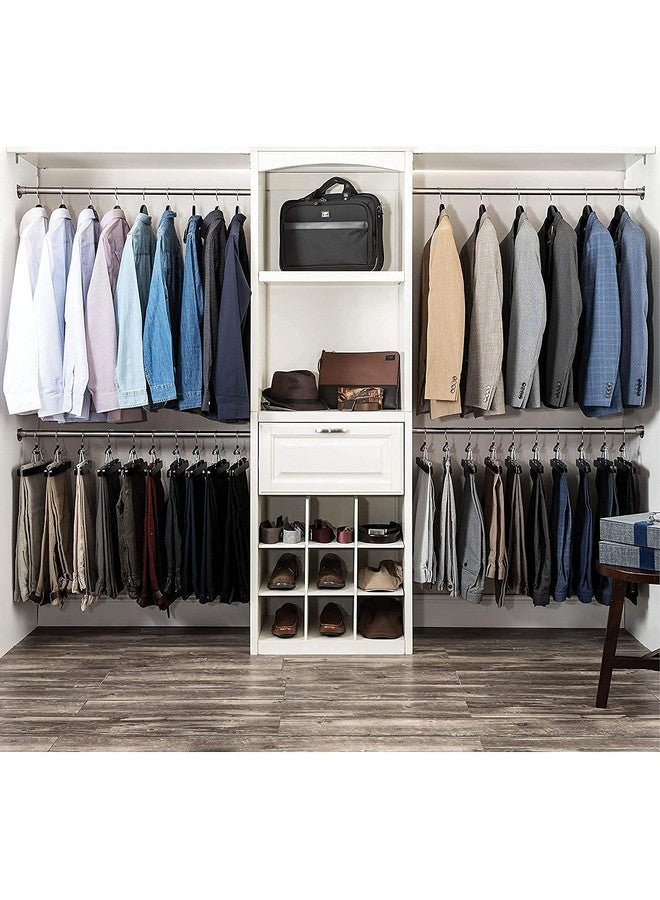 WHISKET Solid Wood Hangers,Premium Wood Hangers with 360-Degree Rotatable Hook and Notches, Natural, Heavy Duty Wood Hangers for Coats, Suits, Jackets, Closet (Black) [Pack of 40] - Image 5