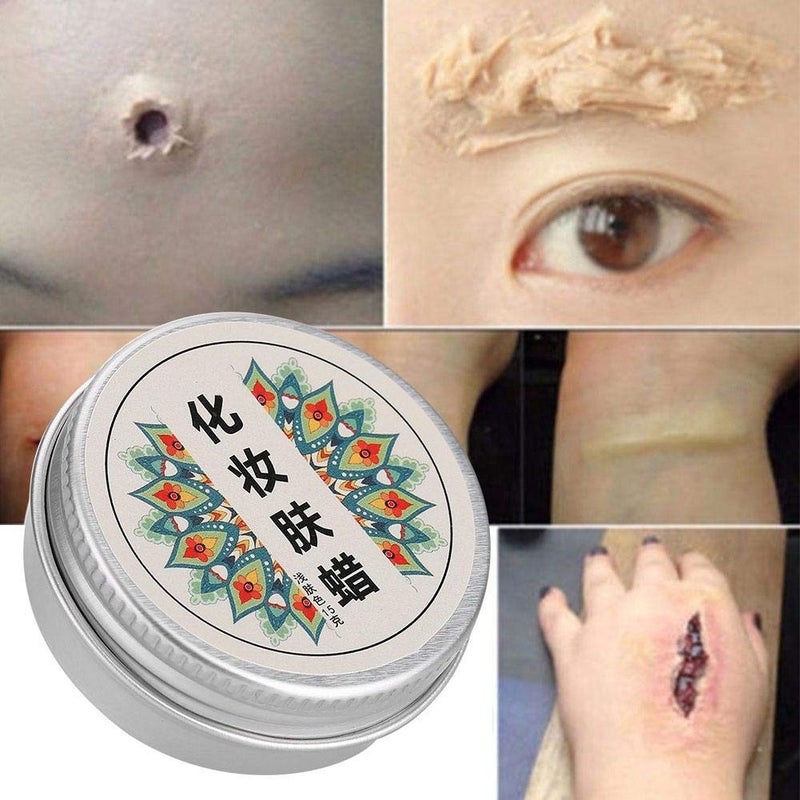 klarako Professional Stage Halloween Fake Wound Scars Wax Halloween Makeup Wax, Scar Wax Kit Make Up Special Effects Fake Molding Wound Skin,Modeling Scar Wax  (01) - Image 3