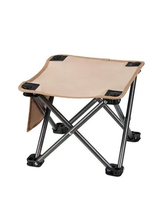 Generic Portable Folding Chair 28x28x23CM Khaki  - Image 1