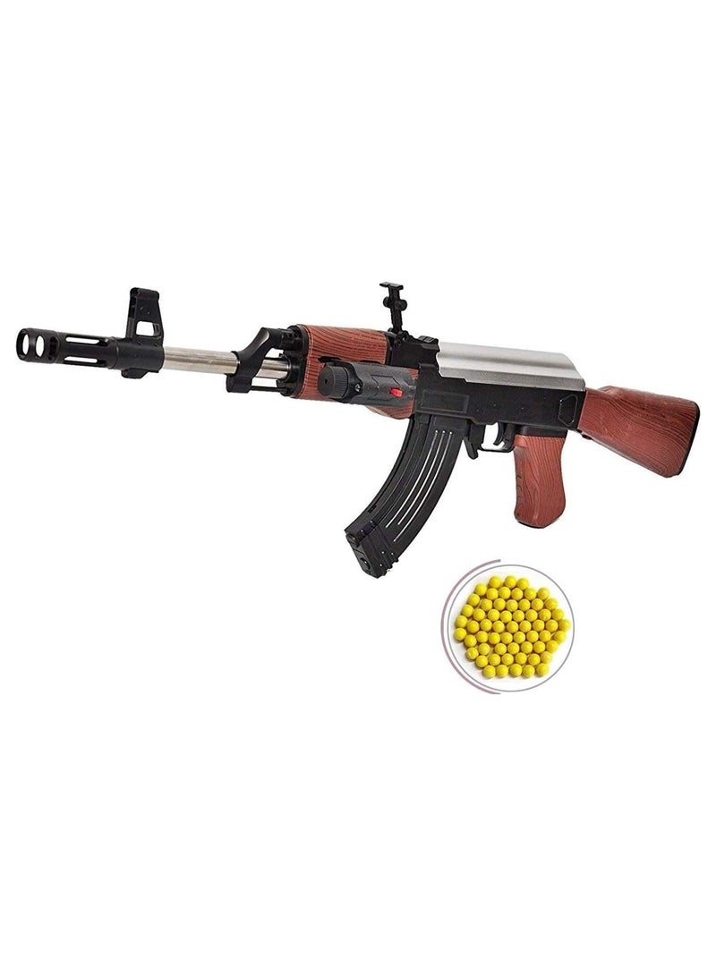 صندوق العاب بندقية لعبة AK123 3 في 1 مع كرات جل (اوربيز) ورصاص نيرف للأطفال - Image 1