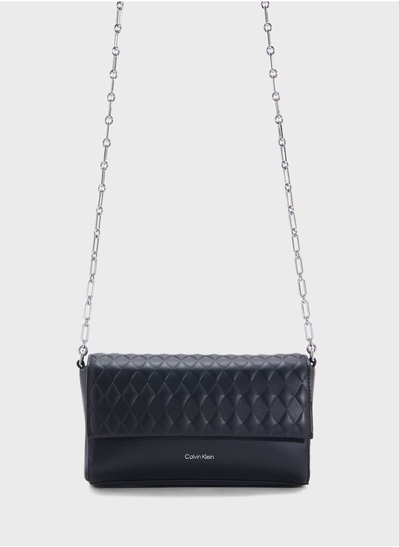 CALVIN KLEIN MINI QUILT CROSSBODY BAG WITH CHAIN  - Image 1